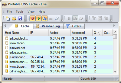 Portable DNS Cache and Firewall screenshot