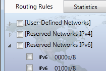 Geo Router reserved networks