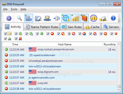 dns resolver log