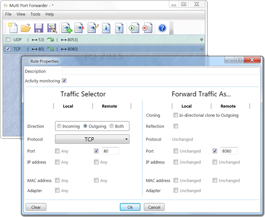 multi port forwarder