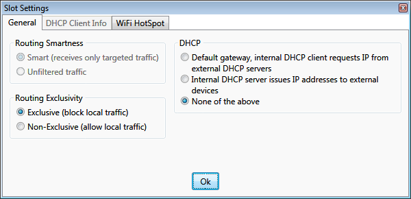 WiFi HotSpot slot settings